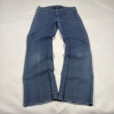 Billy Blues Womens Wide Leg Denim Jeans Medium Wash Pull On Size 2 Made in USA
