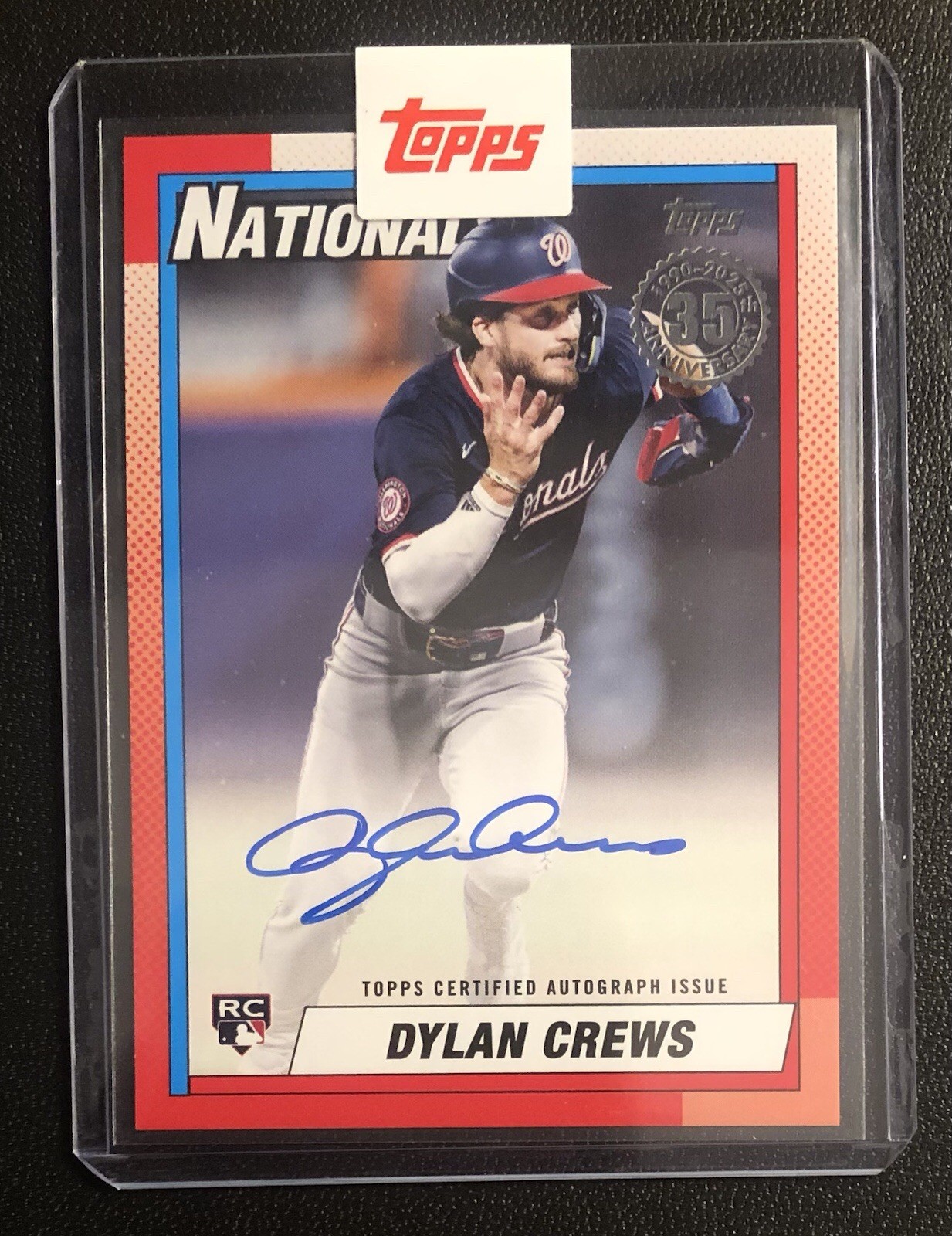 2025 Topps Series 2 - Dylan Crews #90B2-DC 1990 Anniversary Auto RC Nationals