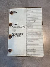Ford Granada 1978 on Workshop Manual  Dealership Manual plus Suppliment CG507 EN