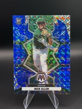 Nick Allen 2022 Mosaic Blue Camo Prizm #280 Oakland Athletics Rookie Card MLB. rookie card picture
