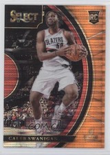 2017 Panini Select Concourse Neon Orange Pulsar Prizm 4/9 Caleb Swanigan #87 e6p
