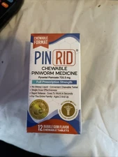 PinRid Pinworm Medicine | Pyrantel Pamoate Dewormer | 24 Tablets Exp 9/26