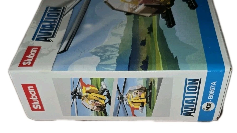 Sluban Aviation Helicopter 100 Piece Building Block Set M38-B0667A New - Image 4 of 4