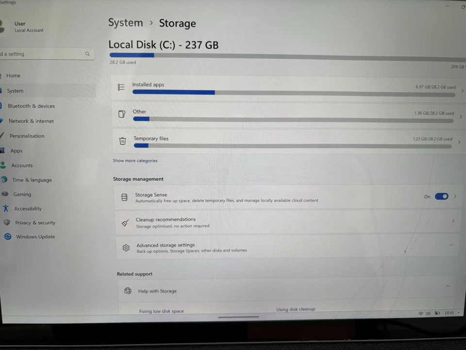Microsoft Surface Pro 5 12.3" i5-7300U 8GB RAM 256GB SSD Cracked Screen Working - Image 2 of 4
