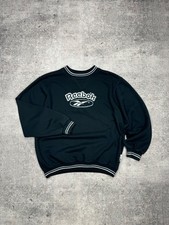 Vintage Reebok Big Logo Blue Sweatshirt Rare 90s Y2K Men Man Size S