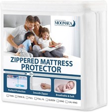 10 Pack Twin Mattress Protector Zippered 6-Side Waterproof Mattress Encasement