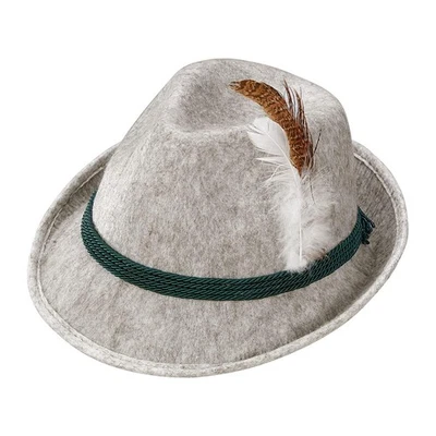 11761  Bayerischer Fedora Hut mit Feder für Kinder, Trachtenhut, Bierfest, Vo... - Bild 1 von 4