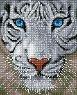 DIAMOND DOTZ - Diamond Painting Weisser Tiger | Kit (Bastelset) | 2025