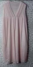 Vintage Sears Women s S Light Pink White Lace Chemise Lingerie Slip Dress