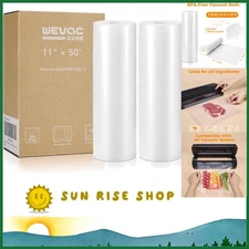 Versatile 11"x50" Vacuum Sealer Bags - Perfect for Meal Prep & Sous Vide Cooking