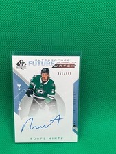 ROOPE HINTZ 2018-19 SP AUTHENTIC AUTOGRAPH FUTURE WATCH #207 451/999