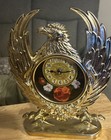Vintage Gold Eagle Hawk Plastic Clock Made In Taiwan — photo 2