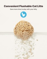 3x PAWBBY Natural Cat Litter 2.8kg Bags Plant Based Clumping Odour Control 2.02 per kilo