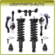 For Nissan Xterra Suzuki Equator Front Struts Spring Ball Joint Tie rod Sway Bar