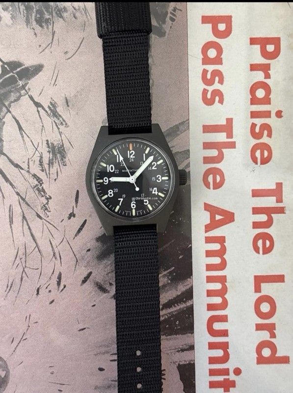 Limited Edition Marathon Military Field Watch Olive Green Maraglow GPQ