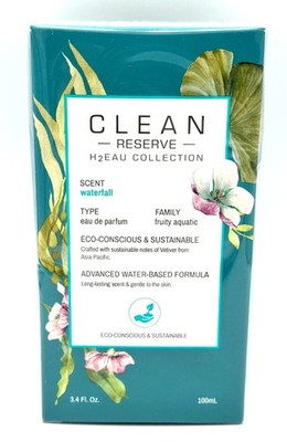 Clean Reserve H2EAU Collection WATERFALL Eau De Parfum ~ 3.4 oz  Sealed