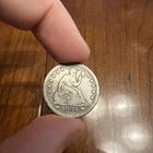 1854 Seated Liberty Quarter - Scarce Date - Full Liberty
