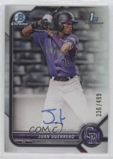 2022 Bowman Chrome Prospect Refractor 336/499 Juan Guerrero #CPA-JGO Auto 0xz8