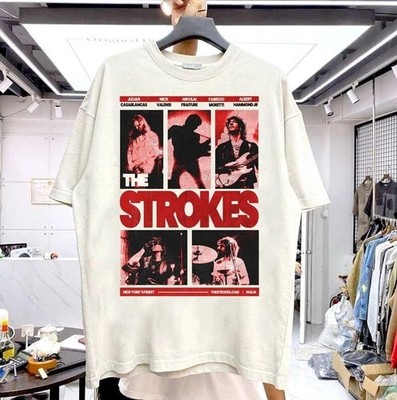 Remake The Strokes Band 90s White Short Sleeve Unisex T shirt vtg S-5XL