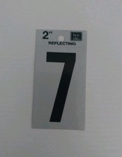 HY-KO 2" Self-Adhesive Reflective Vinyl Number 7 Weather-Resistant