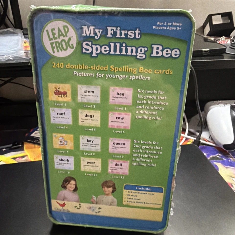 Leapfrog My First Spelling Bee New Complete Sealed Cards Educational Word Game - Image 3 of 3