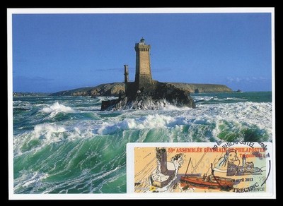 FRANCE 2011 Maximum Card ATM - 59e Assemblée Philapostel faro phare lighthouse