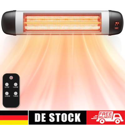 Infrarot Heizstrahler elektrisch Schnellheizer Heizlüfter Heizung 2500 Watt