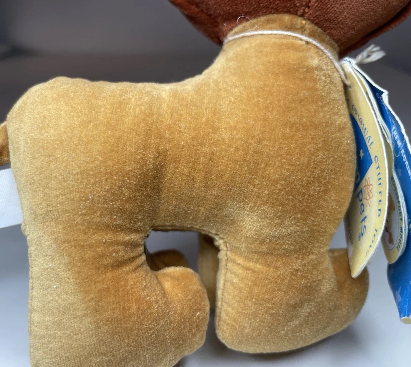 Vintage Dakin Dream Pets SAMPLE Pilot Cat Plush 6” Brown With Tags *READ*