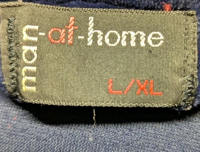 HOMBRE EN CASA Rojo Blanco Azul Terciopelo Bata CINTURÓN Bolsillos ADORNO A RAYAS Para hombres L/XL Foto 3 de 4