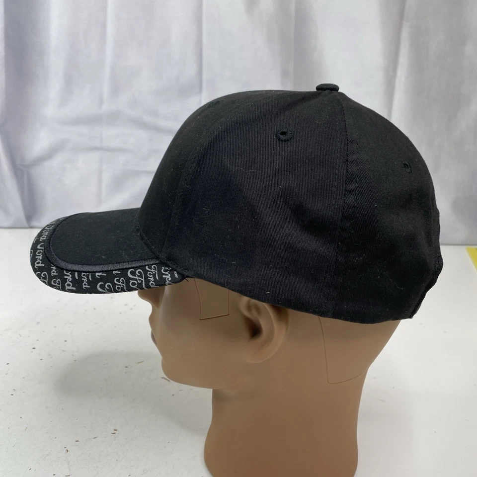 NUEVO Ford Mustang Pony Negro Bordado Logo Gorra Oficial Ajustable Adulto Foto 3 de 4