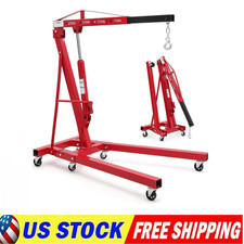 Heavy Duty 4400lbs Hydraulic Garage Engine Hoist Folding Cherry Picker Lift Jack