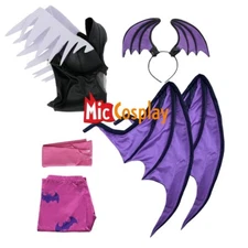 Women Morrigan Aensland Cosplay Costume with Wings Leggings
