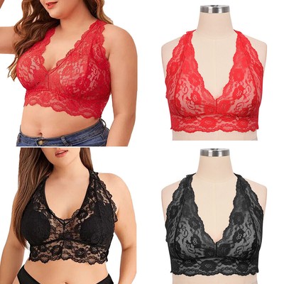 plus size halter neck bralette