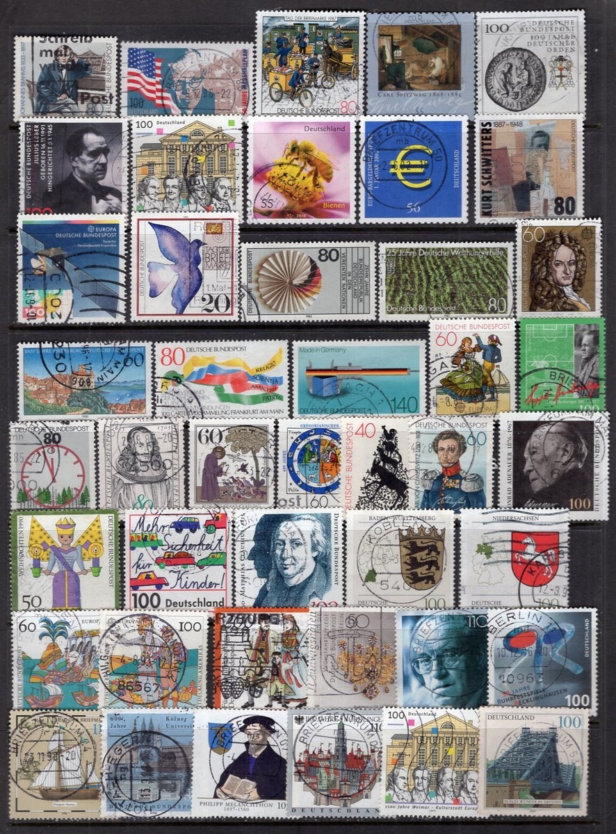 Germany 1980-2010 Collection of 110 Used Stamps CV$100+ | eBay
