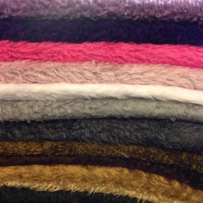 Kunstfell lockiger Stoff Teddybär & Tierspielzeug 15 mm Flor verschiedene Länge