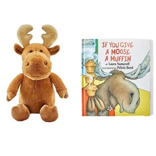 If You Give Moose A Muffin & BOOK Set Plush Soft Stuffed Animal Kohl’s 12" Doll