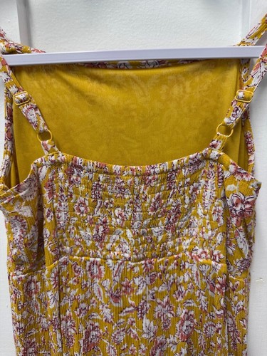 PREOWNED OLD NAVY GIRLS MAXI DRESS SIZE 10-12 YELLOW FLORAL - Picture 3 of 5