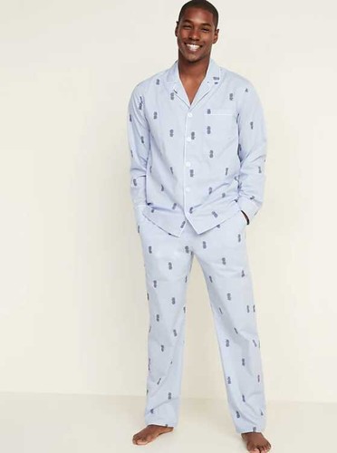 Old Navy pineapples poplin pajama set 