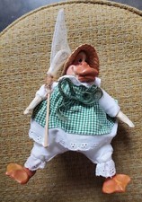 Russ Berrie Kathleen Kelly Critter Factory Fishing Net Duck 2175 Shelf Sitter