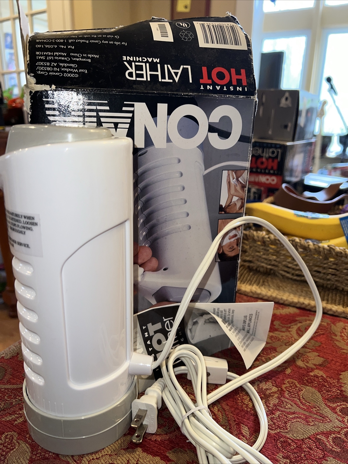 Conair Instant Hot Lather Machine Shaving Cream Dispenser White Model