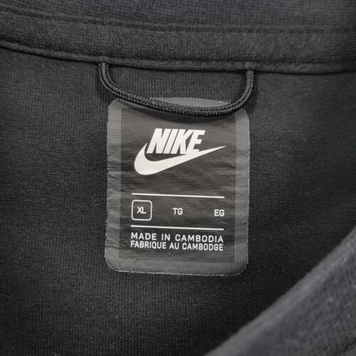 Nike Mens Tech Fleece Sweatshirt Black XL Pullover Sweater Gym CU4505 010 - Picture 3 of 13