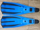 MARES PLANA AVANTI TRE FULL FOOT DIVING SNORKELING FINS -  SMALL 3.5-4.5 BLUE — photo 3