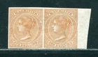 MAURITIUS QUEEN VICTORIA 1862 1 SHILLING IMPRIMATUR PAIR