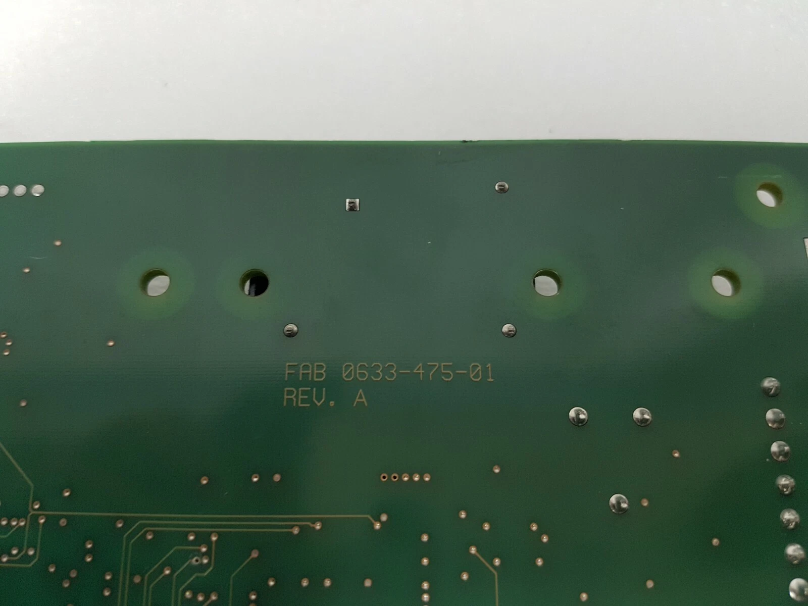 Solder side marking FAB 0633-475-01 REV. A