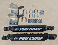 1980-96 FORD BRONCO F150 F250 F350 - DUAL FRONT STEERING STABILIZER SHOCKS