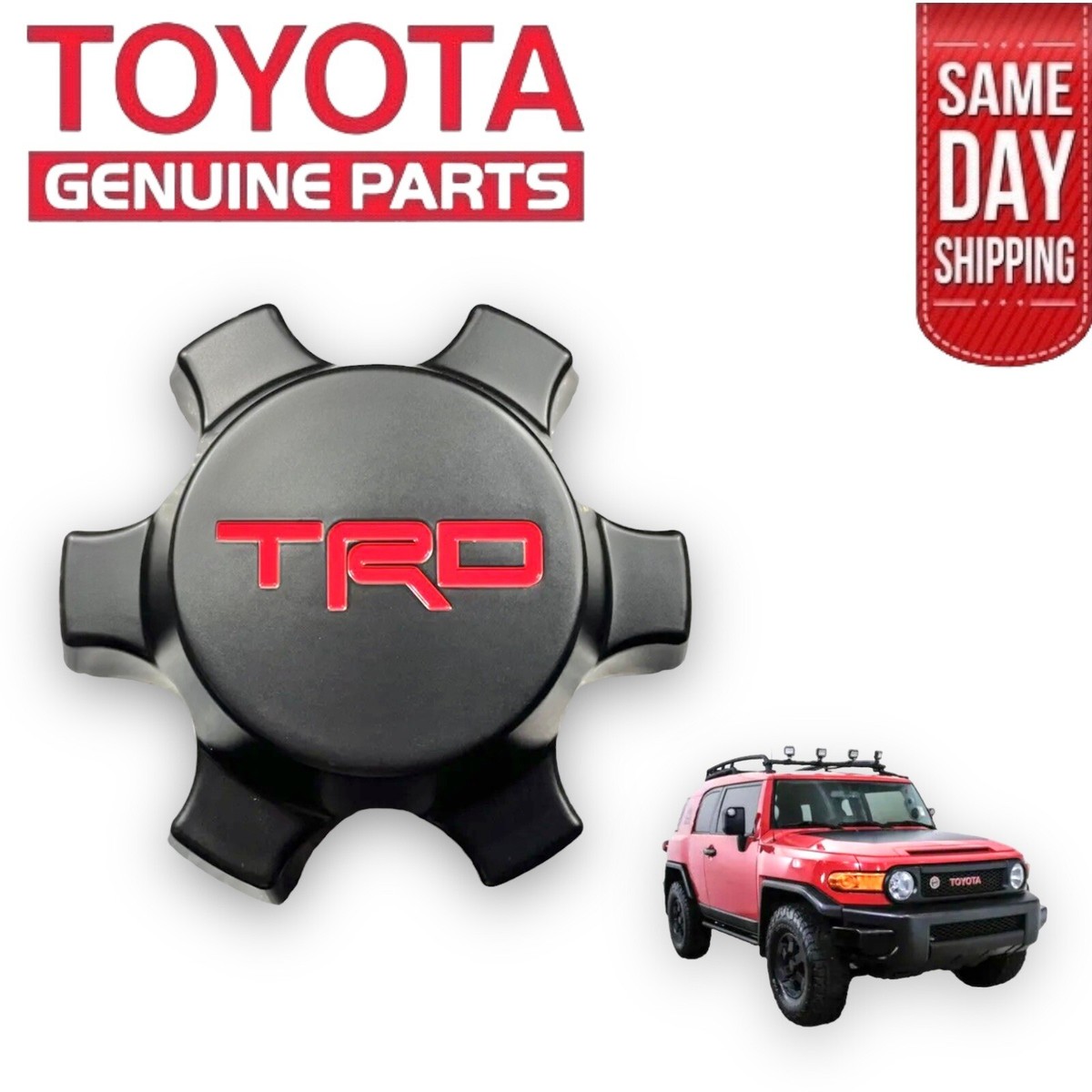 07 - 14 TOYOTA FJ CRUISER 16'' TRD WHEEL RIM BLACK CENTER CAP