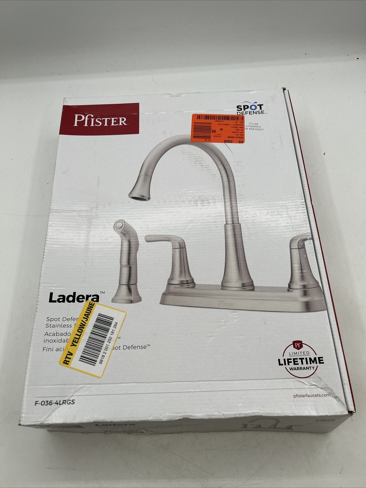 Pfister Ladera 2Handle Standard Kitchen Faucet with Optional Side