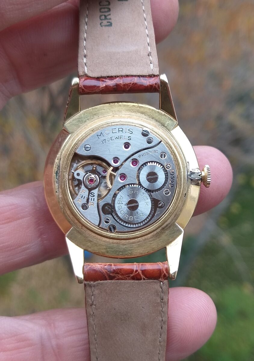 Vintage Moeris Dress Watch Gold Plaque Swiss 1950's | eBay Vintage Moeris Dress Watch Gold Plaque Swiss 1950's | eBay