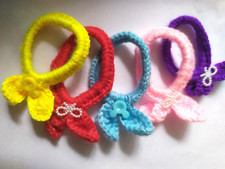 Baby Girls Hair Band Accessories Crochet Handmade 5 Color Hair Band Set NEW