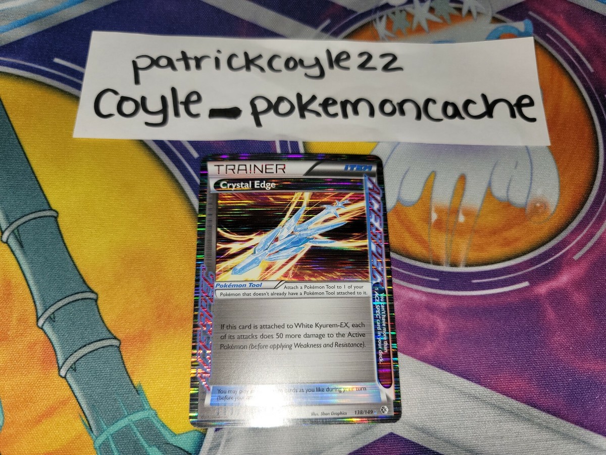 Crystal Edge Holo Rare Trainer Card Black & White Boundaries